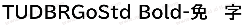 TUDBRGoStd Bold字体转换